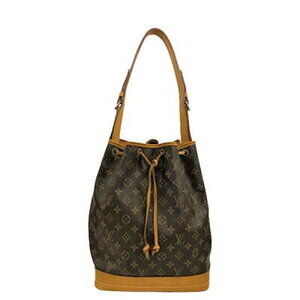 Louis Vuitton Noe Monogram Drawstring Bucket Bag Brown